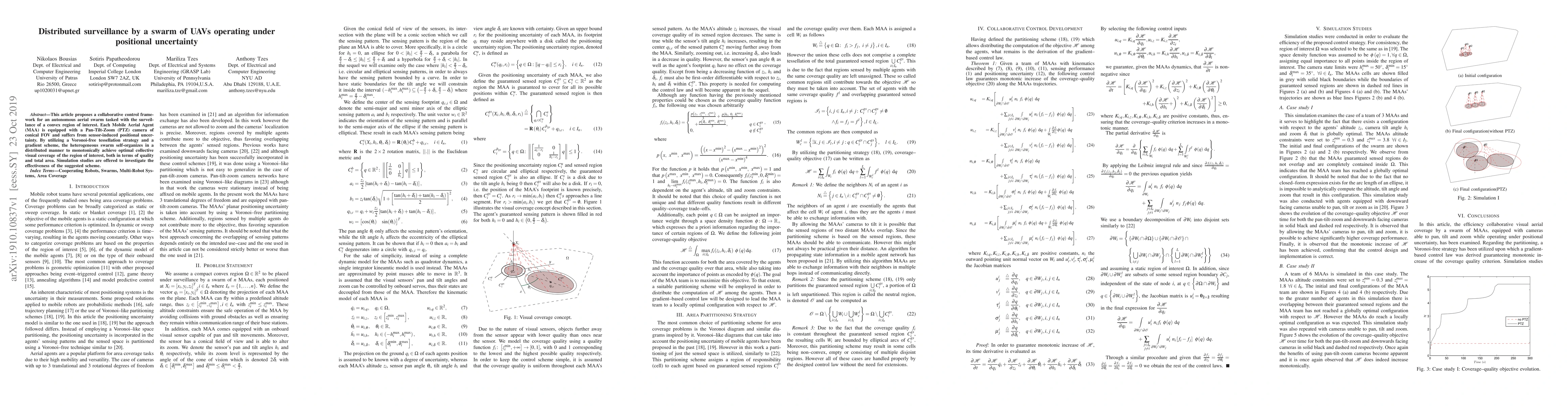 Thumbnail for Distributed surveillance by a swarm of UAVs operating under positional
  uncertainty