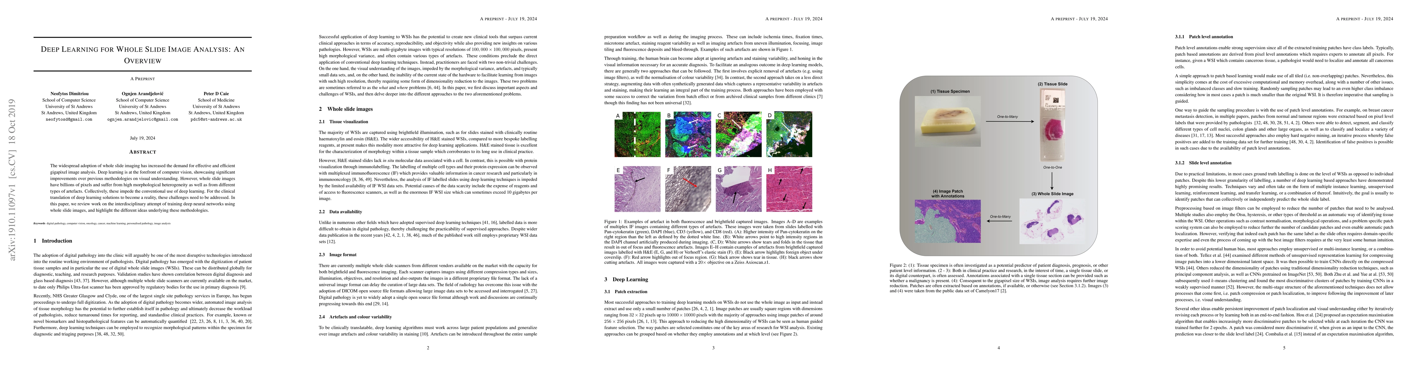 Thumbnail for Deep Learning for Whole Slide Image Analysis: An Overview