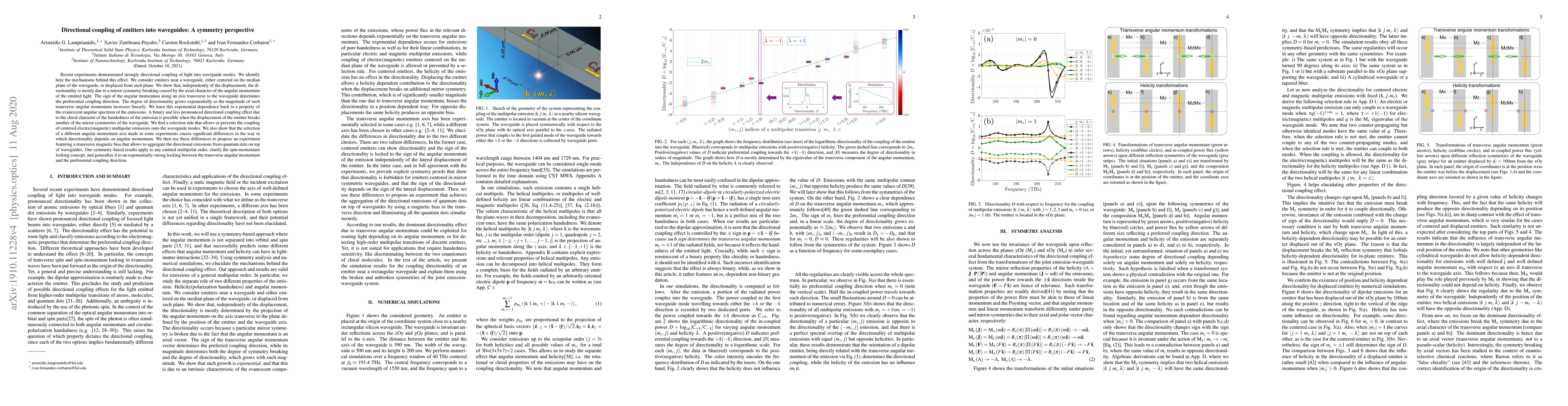 Thumbnail for Directional coupling of emitters into waveguides: A symmetry perspective