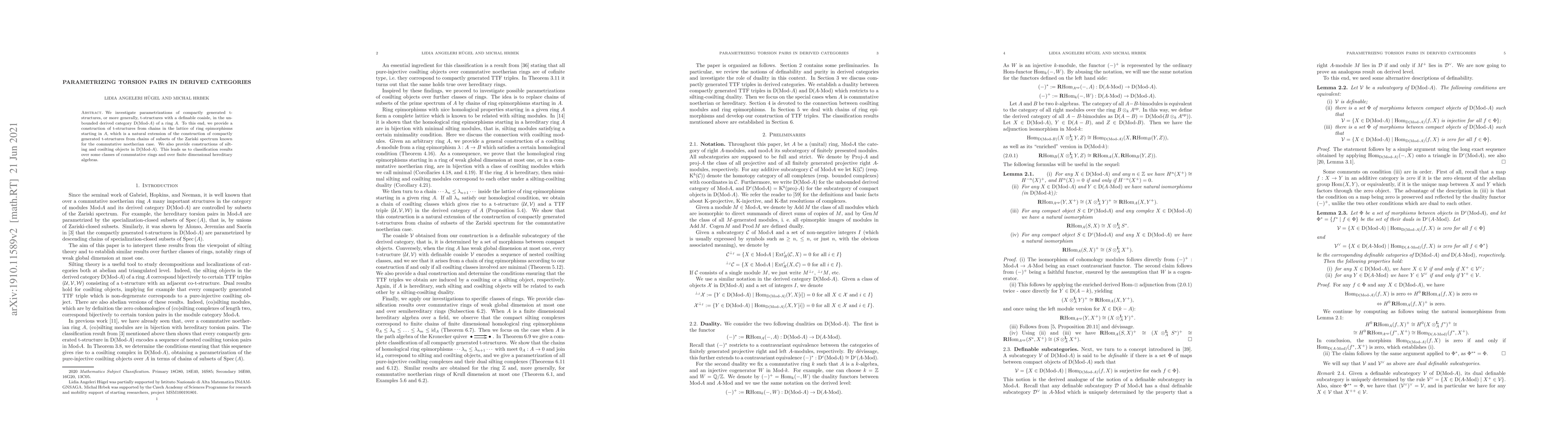 Thumbnail for Parametrizing torsion pairs in derived categories