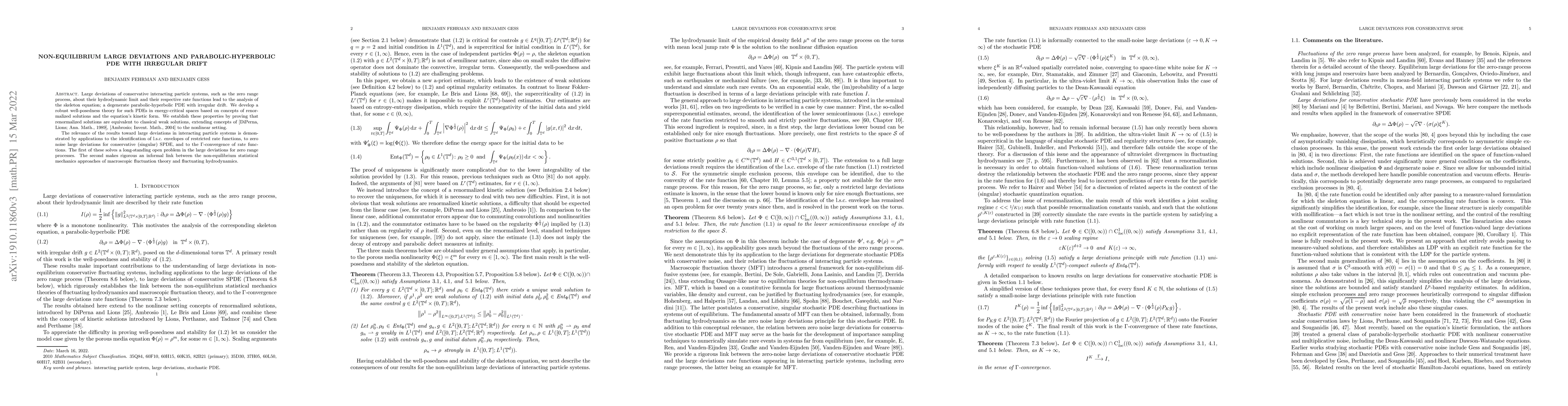 Thumbnail for Non-equilibrium large deviations and parabolic-hyperbolic PDE with
  irregular drift