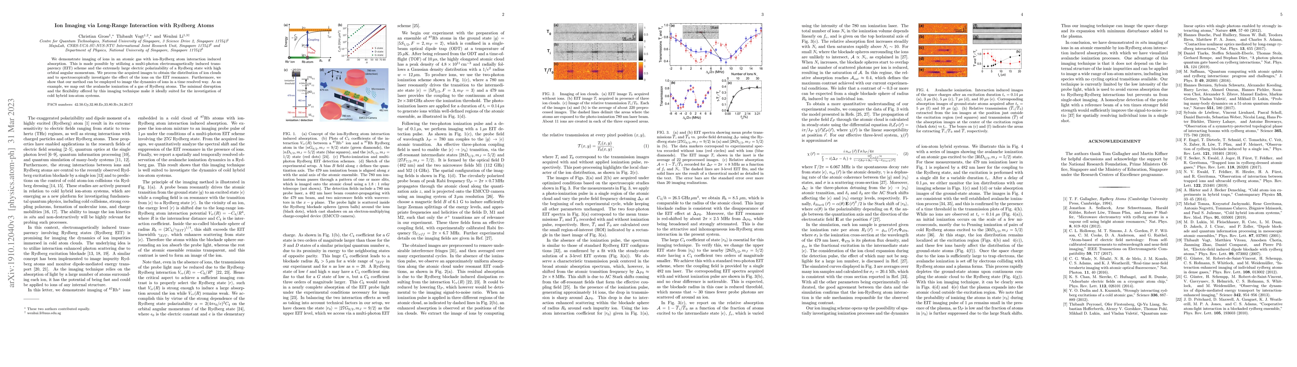 Thumbnail for Ion Imaging via Long-Range Interaction with Rydberg Atoms