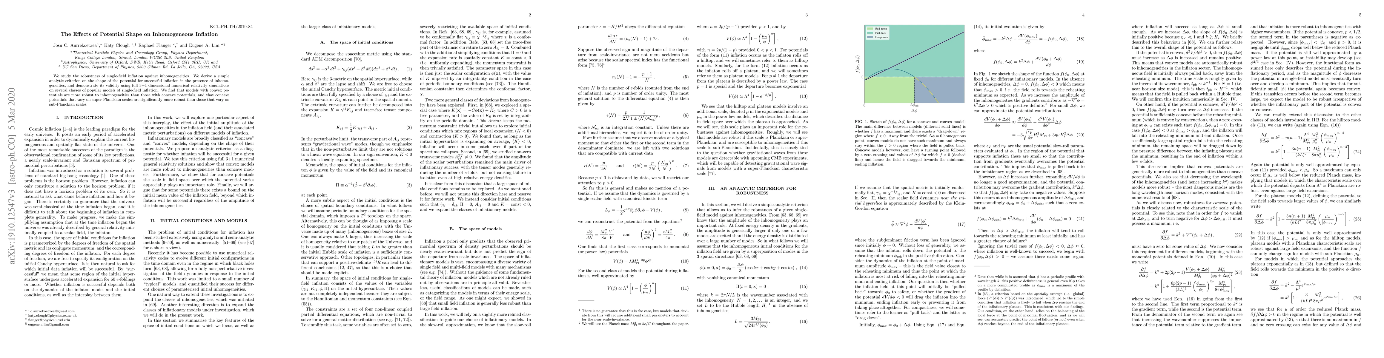 Thumbnail for The Effects of Potential Shape on Inhomogeneous Inflation