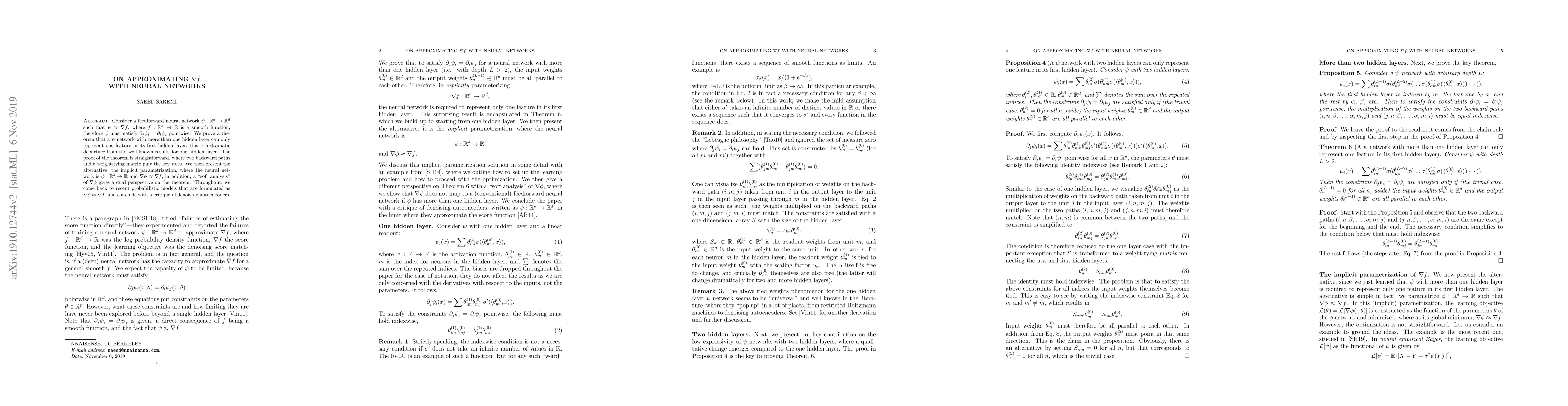 Thumbnail for On approximating $\nabla f$ with neural networks