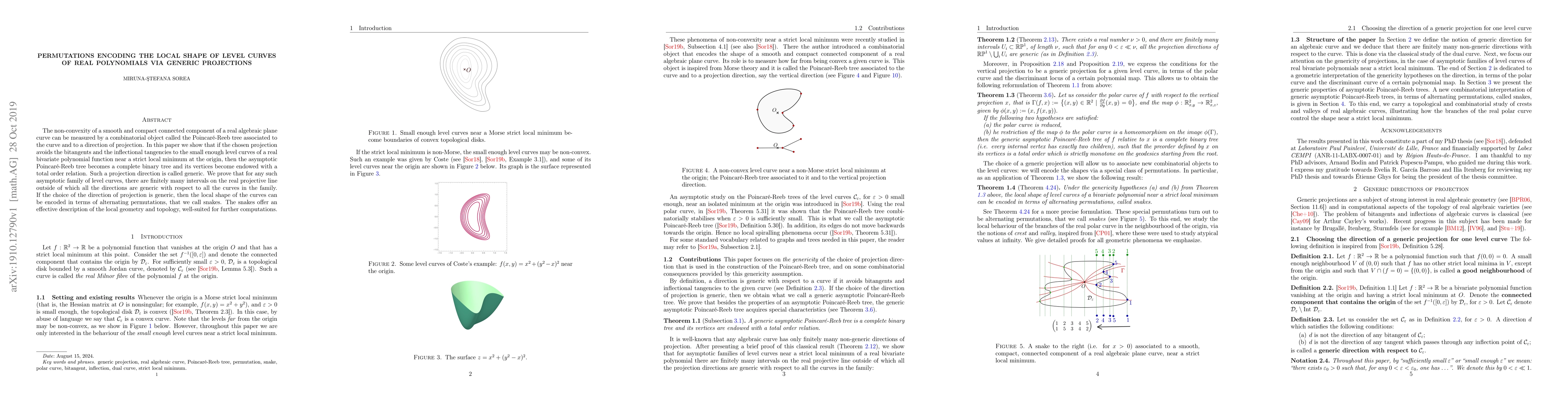 Thumbnail for Permutations encoding the local shape of level curves of real
  polynomials via generic projections