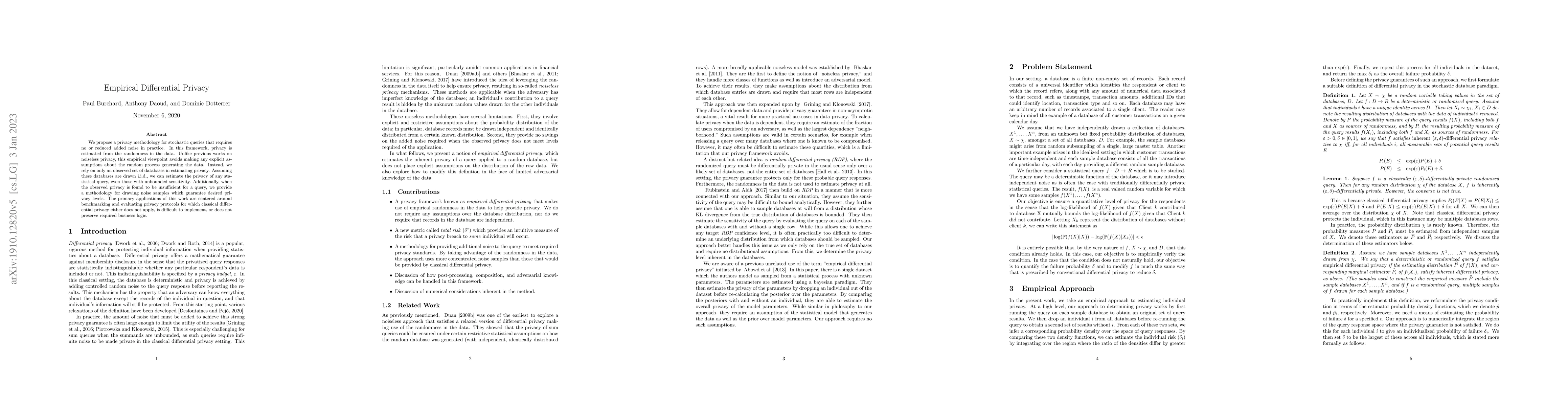 Thumbnail for Empirical Differential Privacy