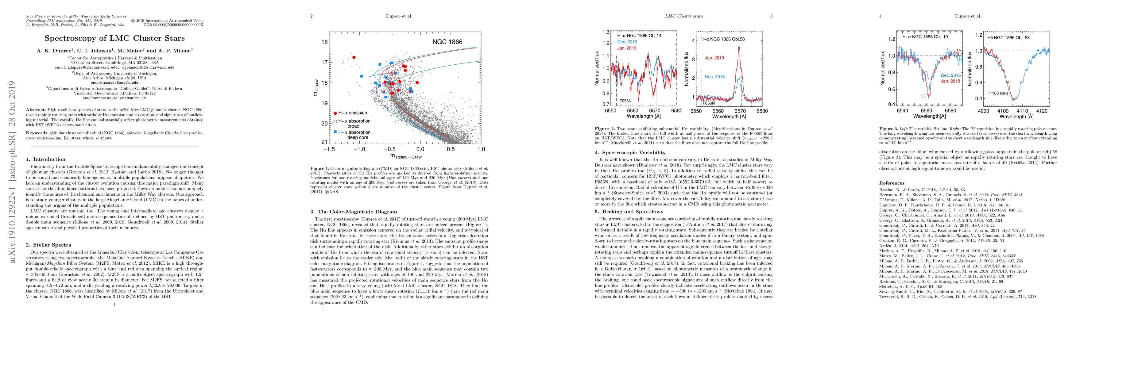 Thumbnail for Spectroscopy of LMC Cluster Stars