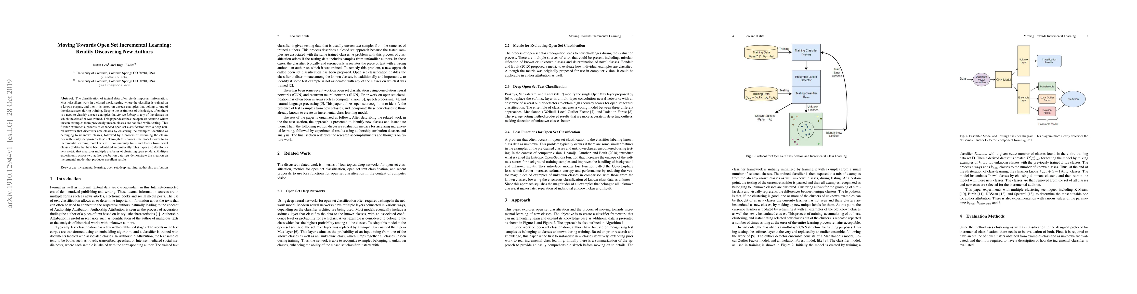 Thumbnail for Moving Towards Open Set Incremental Learning: Readily Discovering New
  Authors