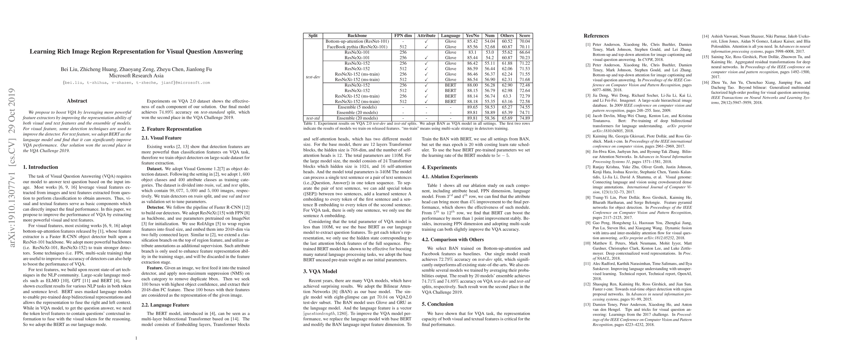 Thumbnail for Learning Rich Image Region Representation for Visual Question Answering
