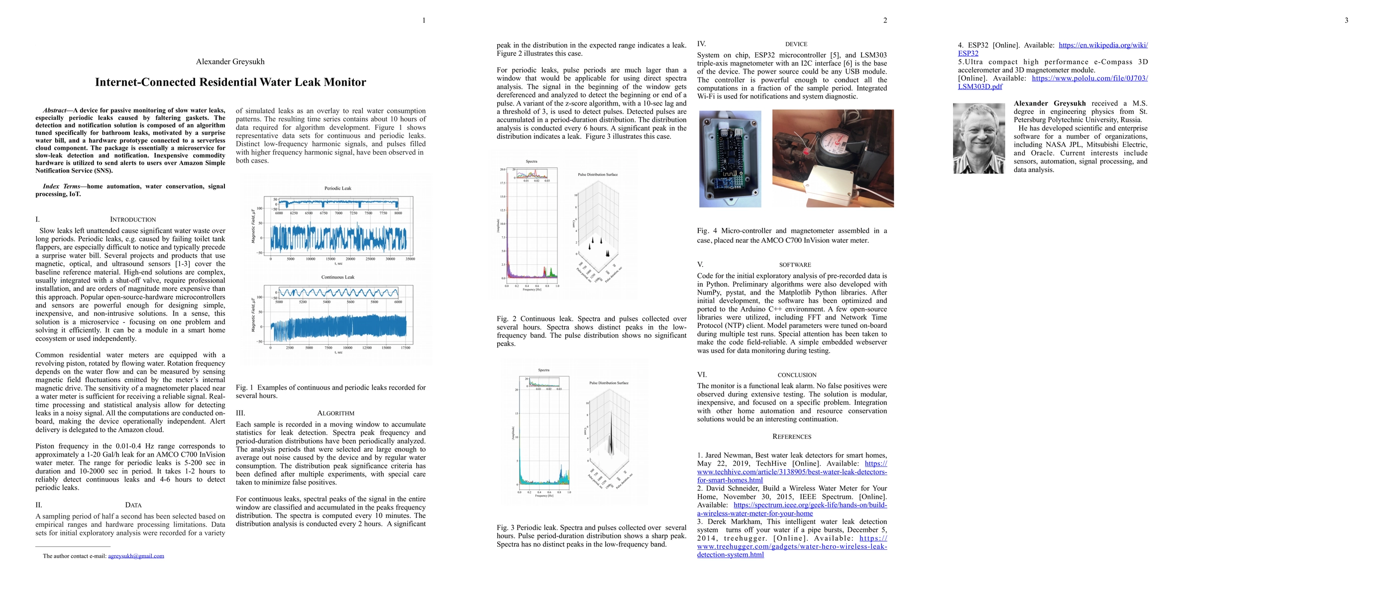 Thumbnail for Internet-Connected Residential Water Leak Monitor