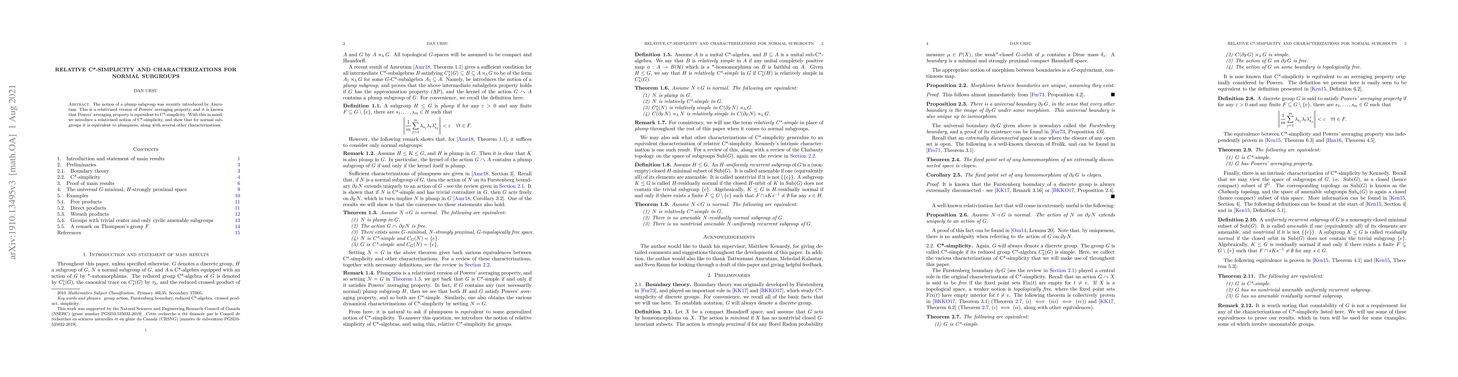 Thumbnail for Relative C*-simplicity and characterizations for normal subgroups