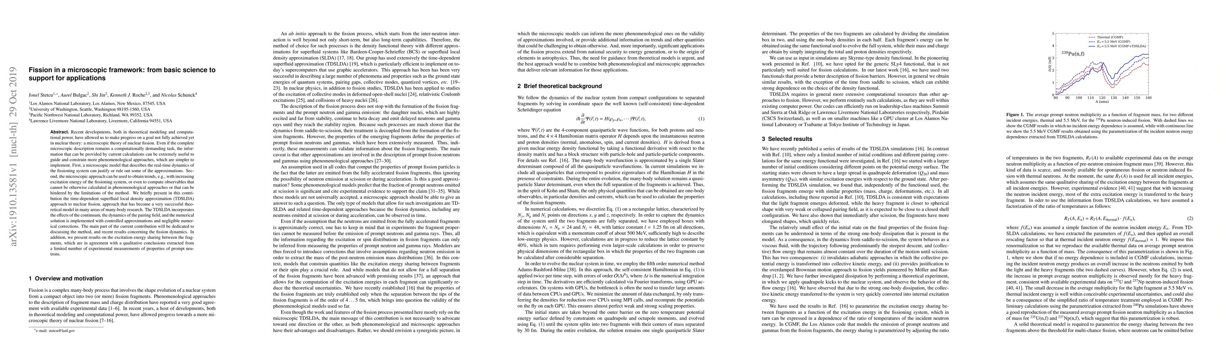 Thumbnail for Fission in a microscopic framework: from basic science to support for
  applications