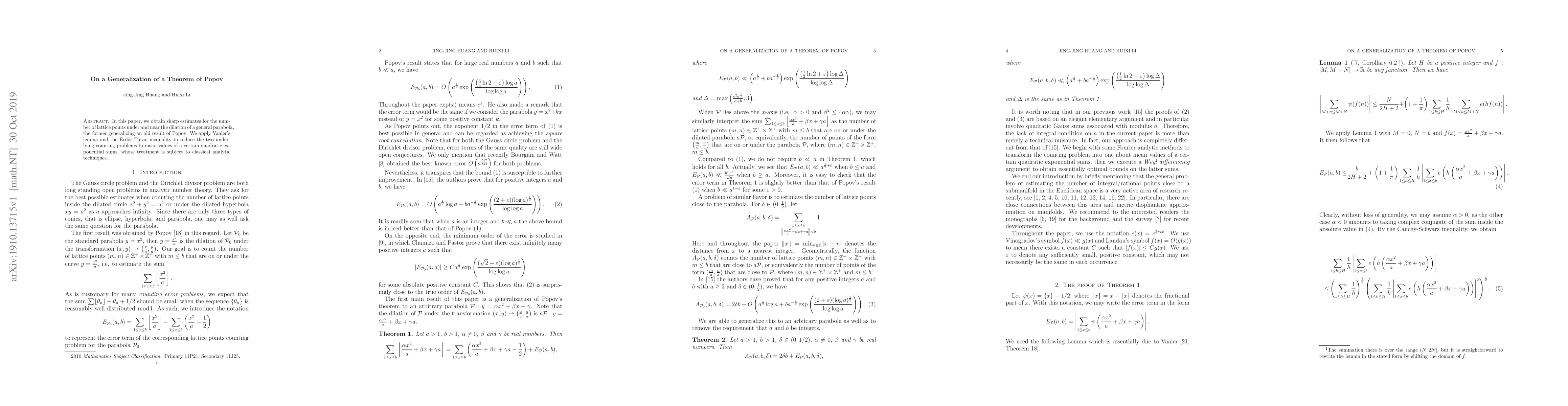 Thumbnail for On a generalization of a theorem of Popov