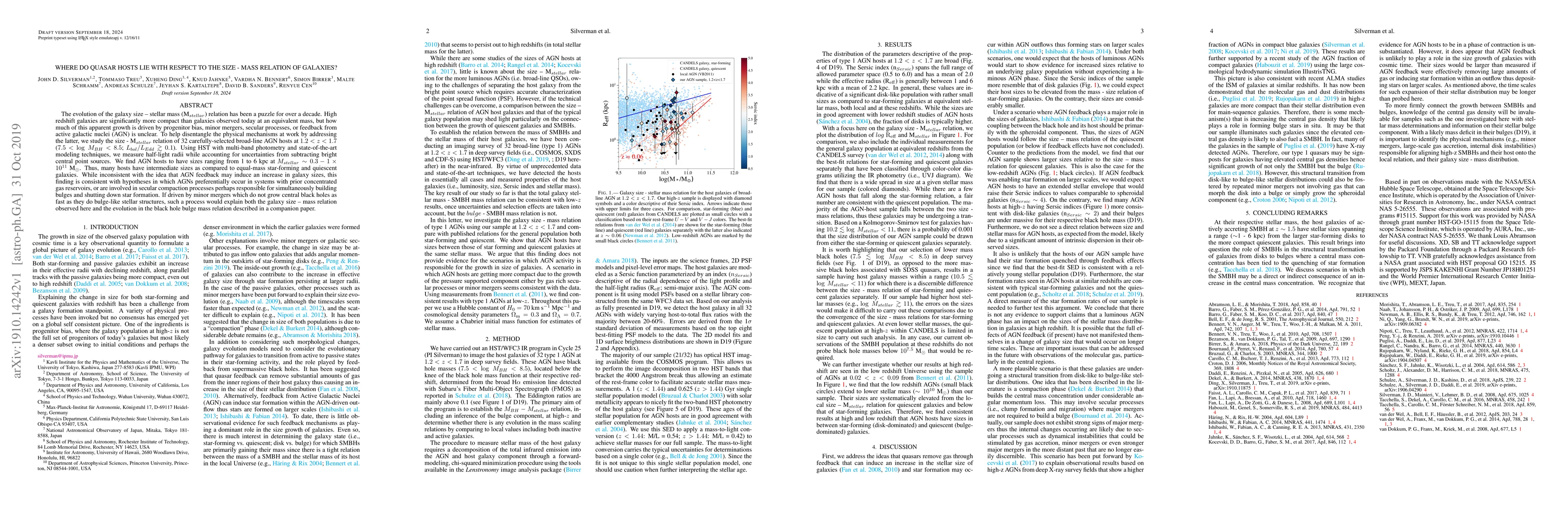 Thumbnail for Where do quasar hosts lie with respect to the size-mass relation of
  galaxies?