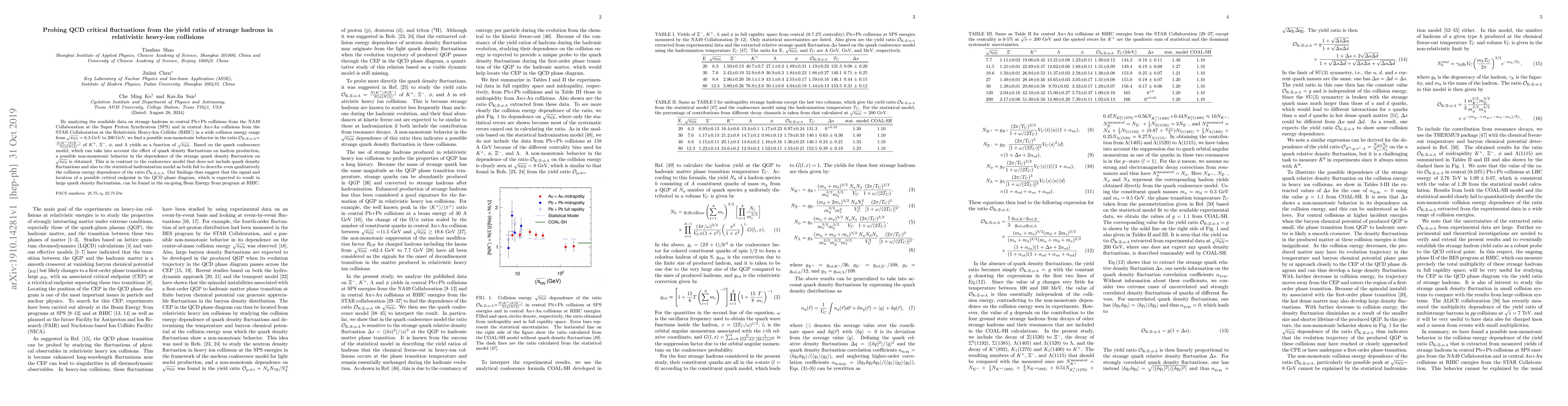 Thumbnail for Probing QCD critical fluctuations from the yield ratio of strange
  hadrons in relativistic heavy-ion collisions