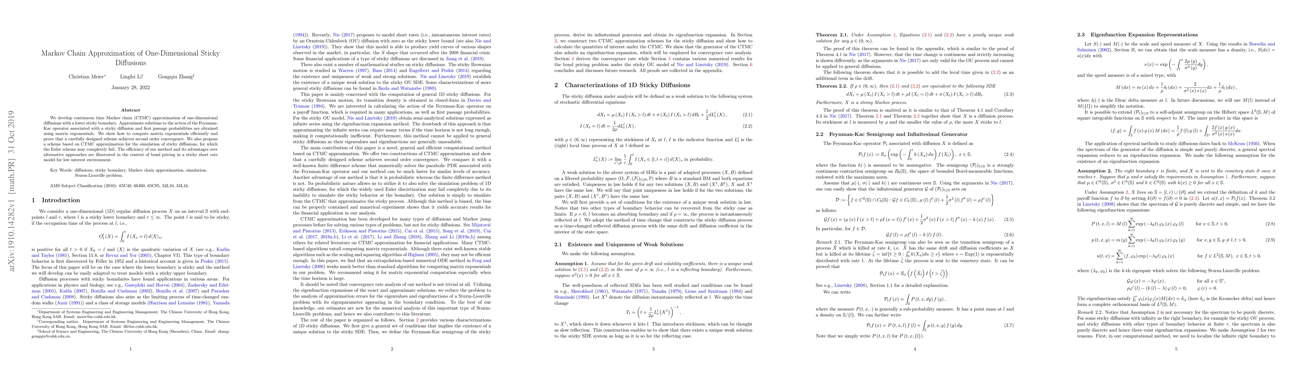 Thumbnail for Markov Chain Approximation of One-Dimensional Sticky Diffusions