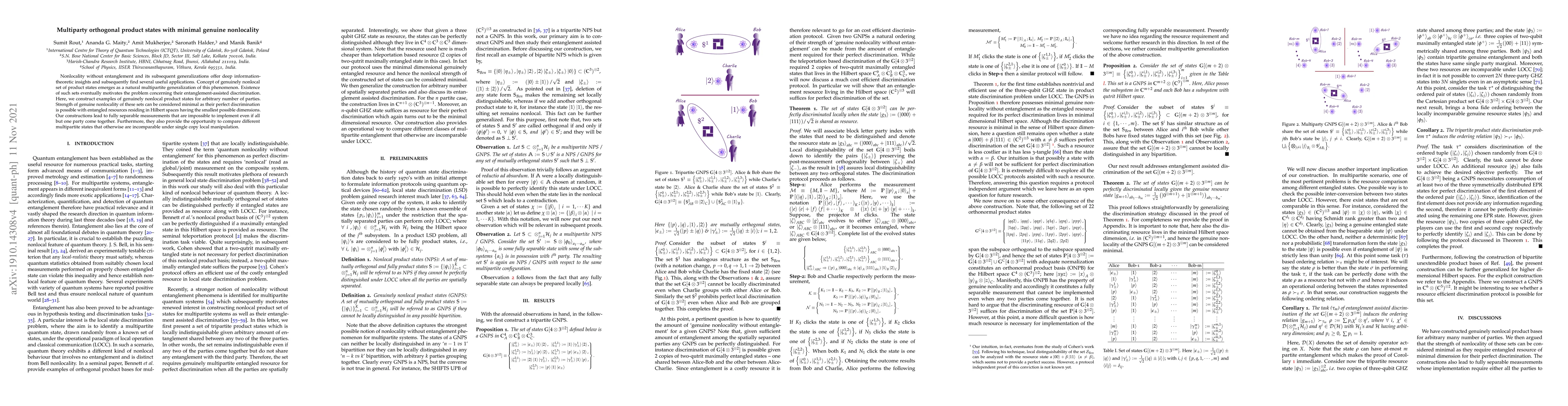 Thumbnail for Multiparty orthogonal product states with minimal genuine nonlocality