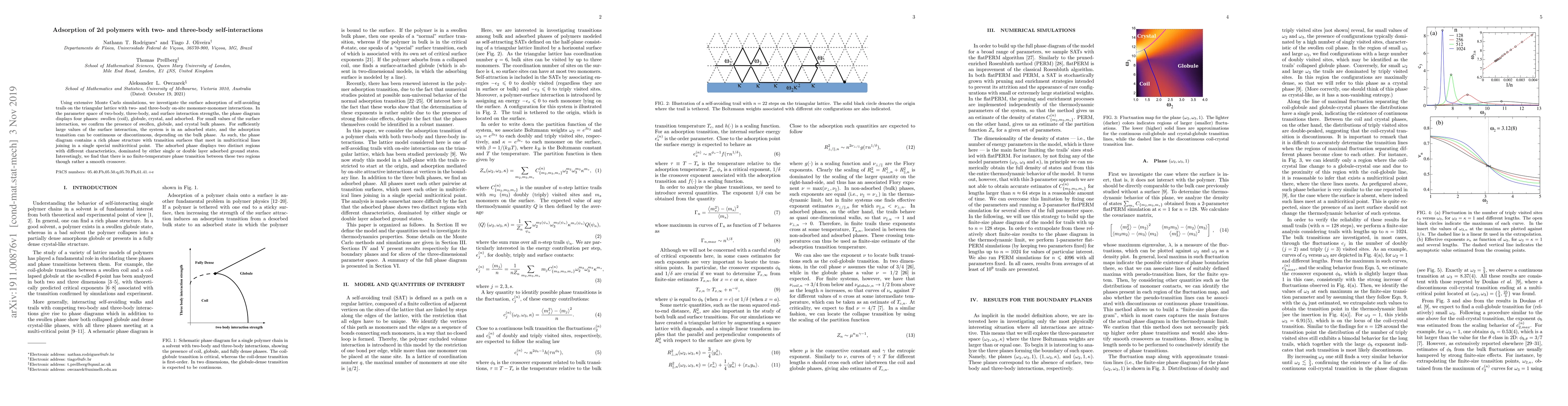 Thumbnail for Adsorption of 2d polymers with two- and three-body self-interactions