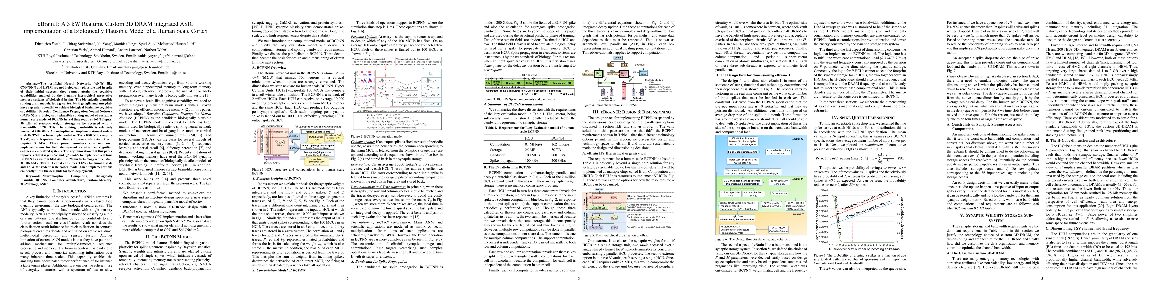 Thumbnail for eBrainII: A 3 kW Realtime Custom 3D DRAM integrated ASIC implementation
  of a Biologically Plausible Model of a Human Scale Cortex