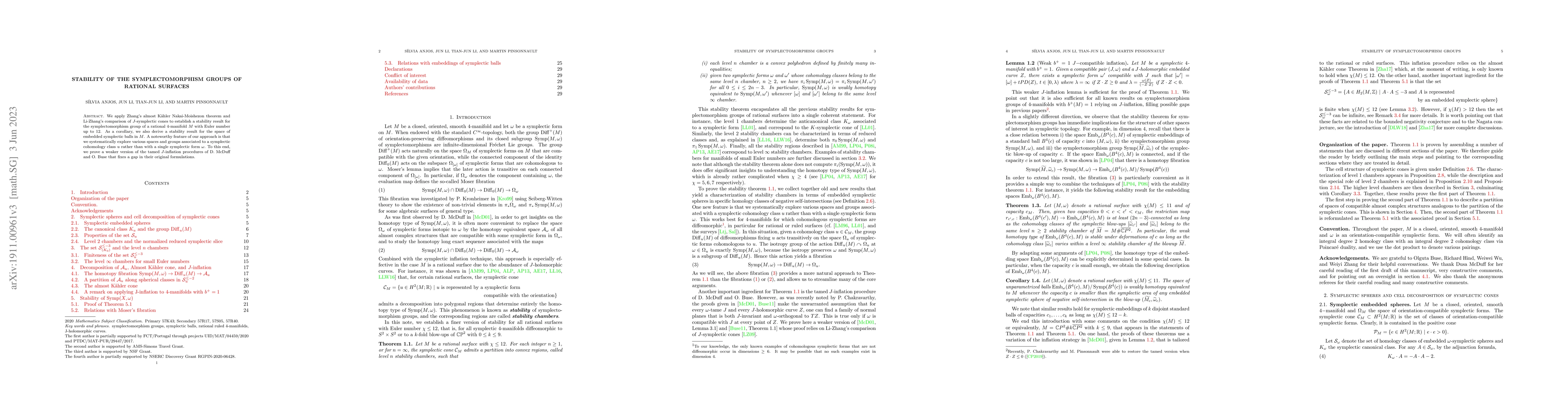 Thumbnail for Stability of the symplectomorphism group of rational surfaces