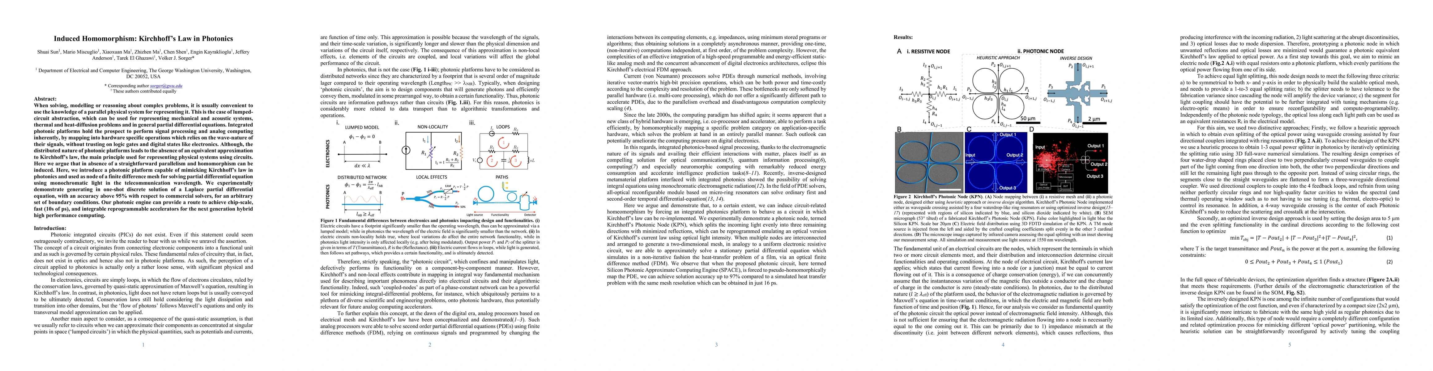 Thumbnail for Induced Homomorphism Kirchhoffs Law in Photonics