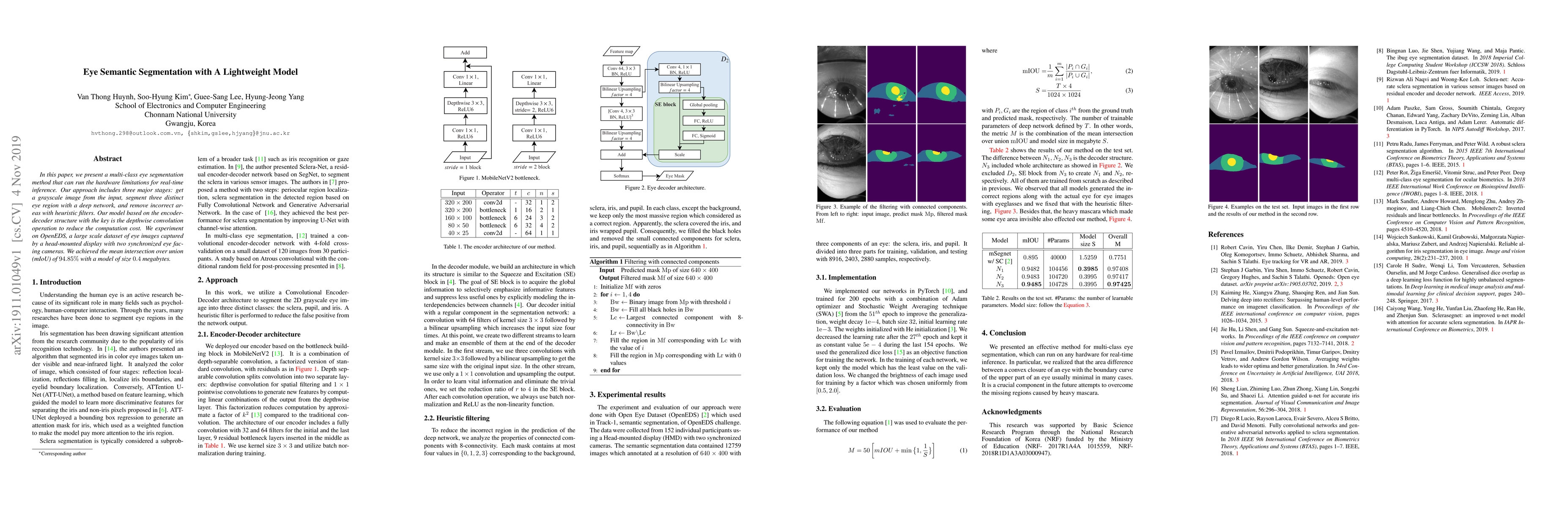 Thumbnail for Eye Semantic Segmentation with a Lightweight Model
