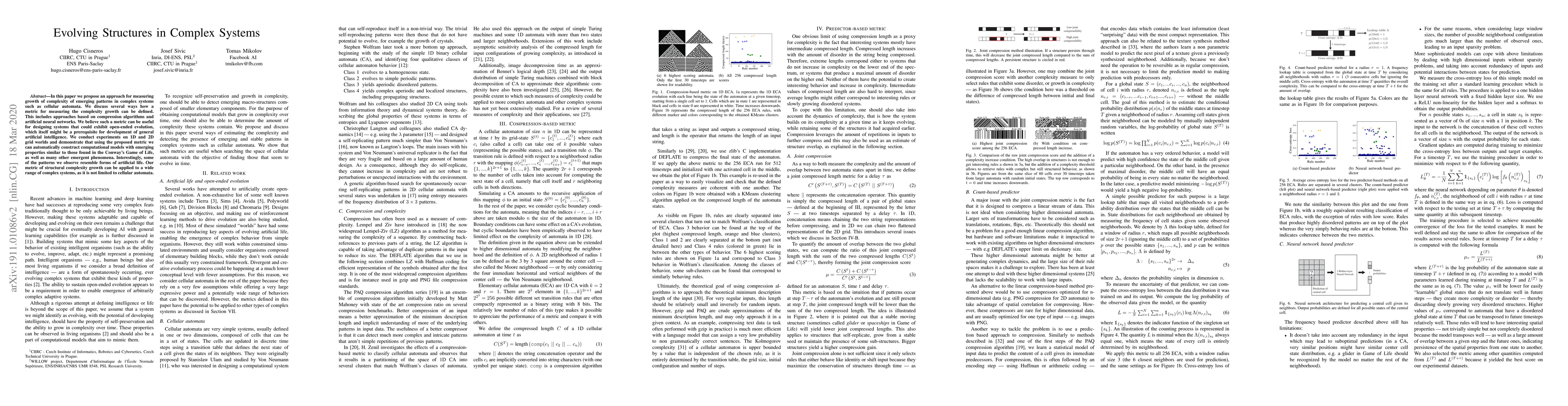 Thumbnail for Evolving Structures in Complex Systems