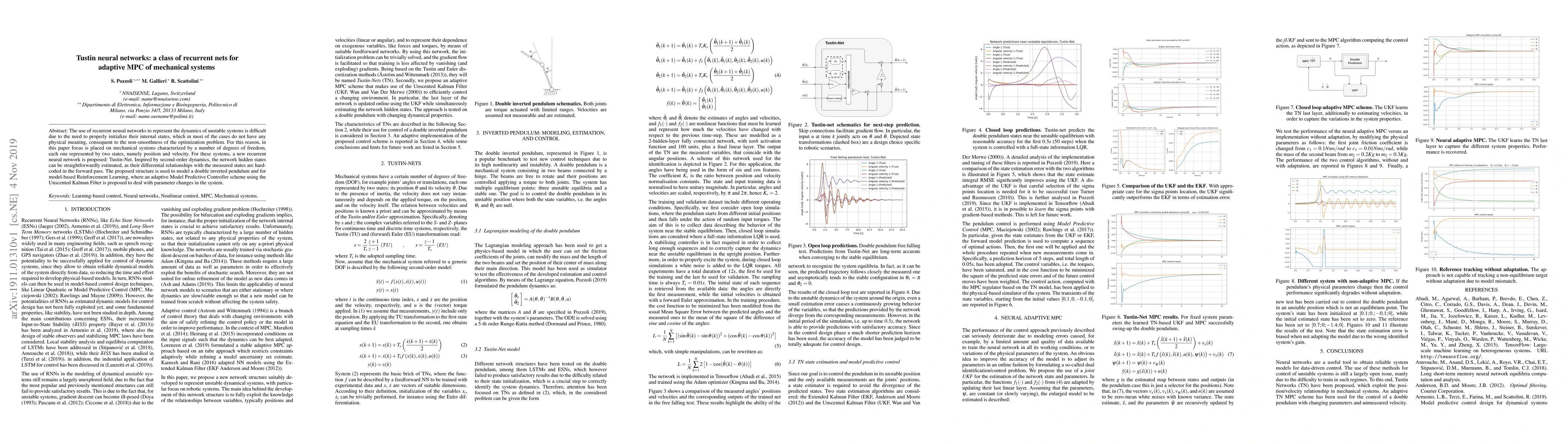 Thumbnail for Tustin neural networks: a class of recurrent nets for adaptive MPC of
  mechanical systems