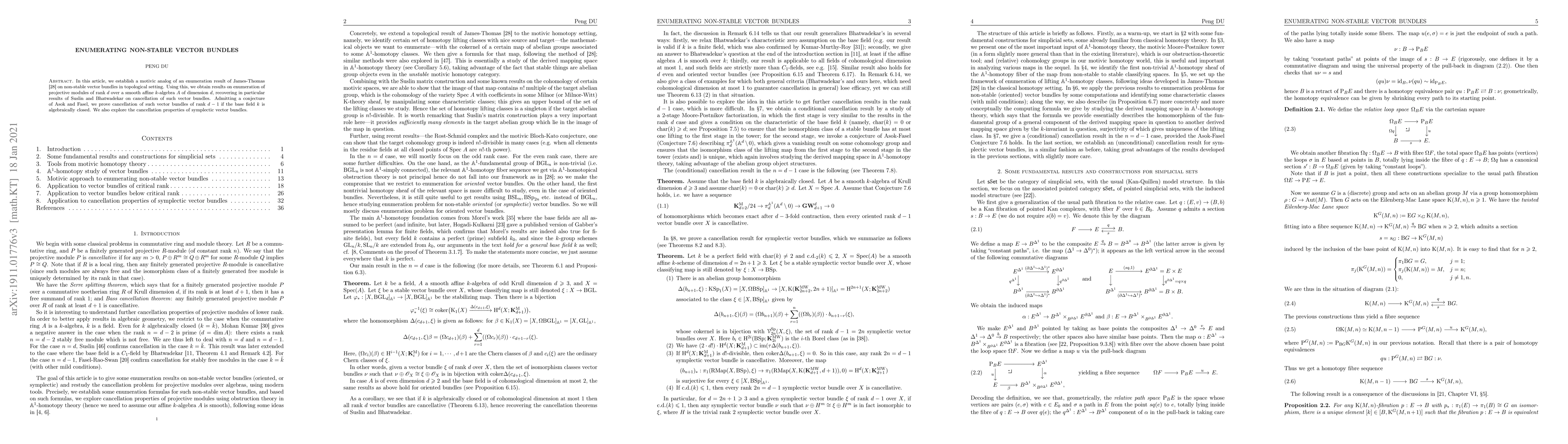 Thumbnail for Enumerating Non-Stable Vector Bundles