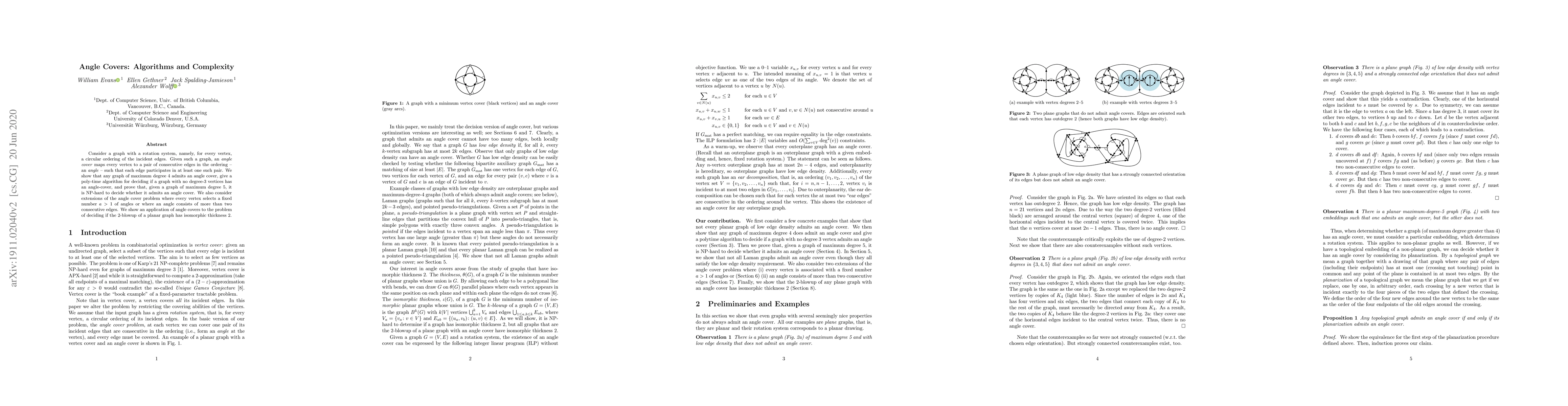 Thumbnail for Angle Covers: Algorithms and Complexity