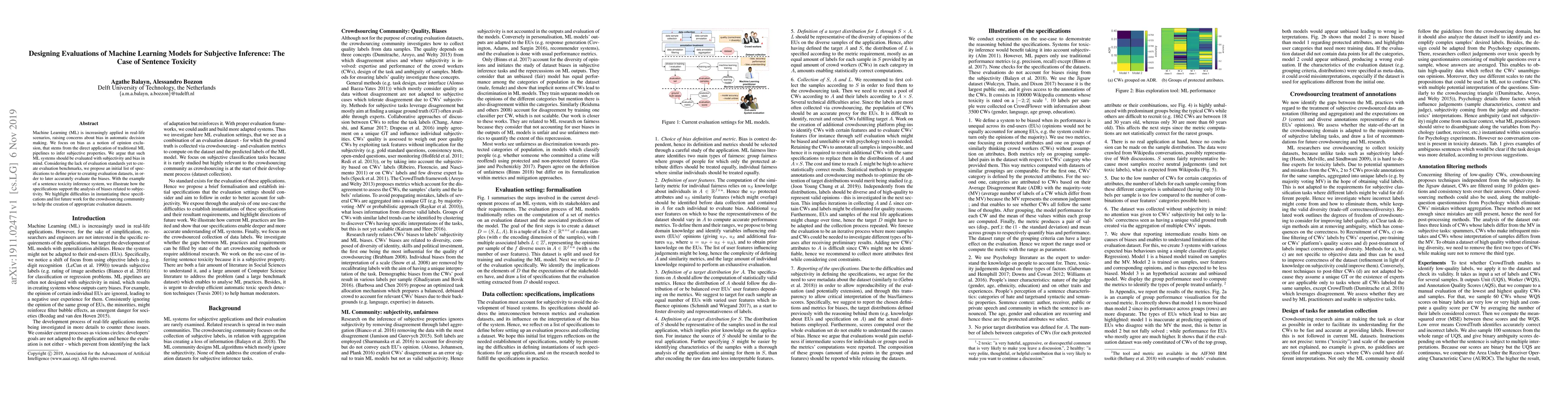 Thumbnail for Designing Evaluations of Machine Learning Models for Subjective
  Inference: The Case of Sentence Toxicity