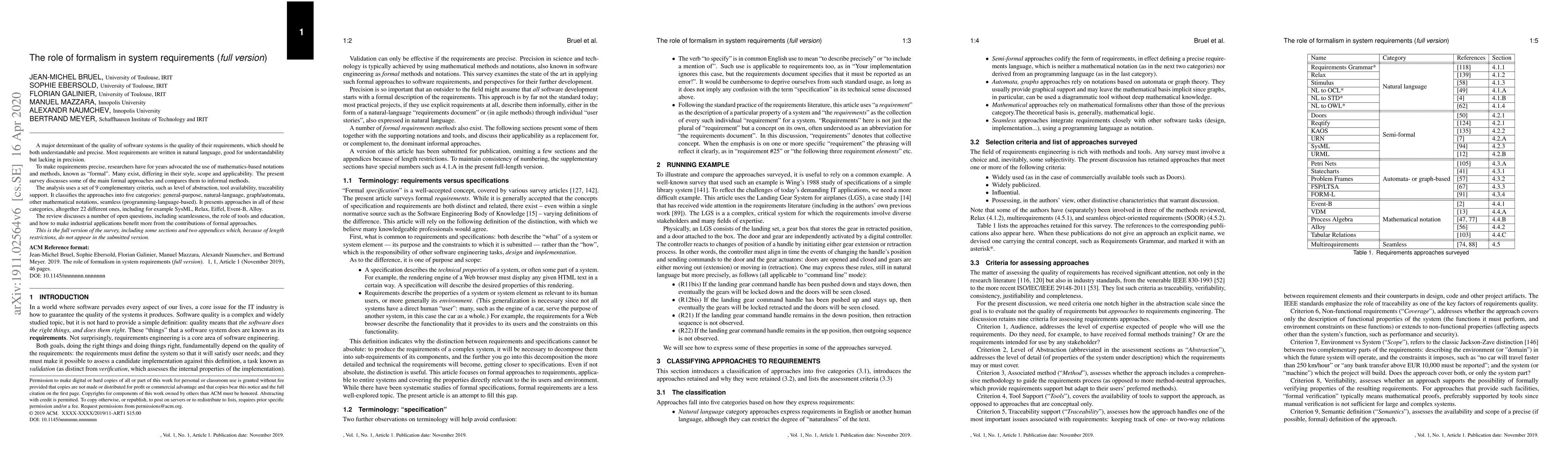 Thumbnail for The role of formalism in system requirements (full version)