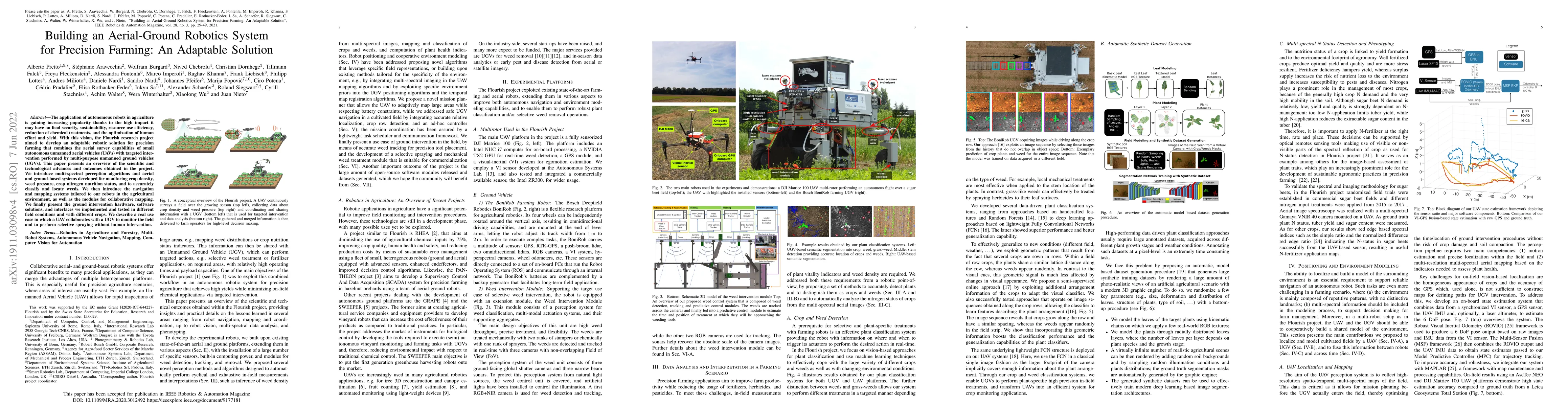 Thumbnail for Building an Aerial-Ground Robotics System for Precision Farming: An
  Adaptable Solution