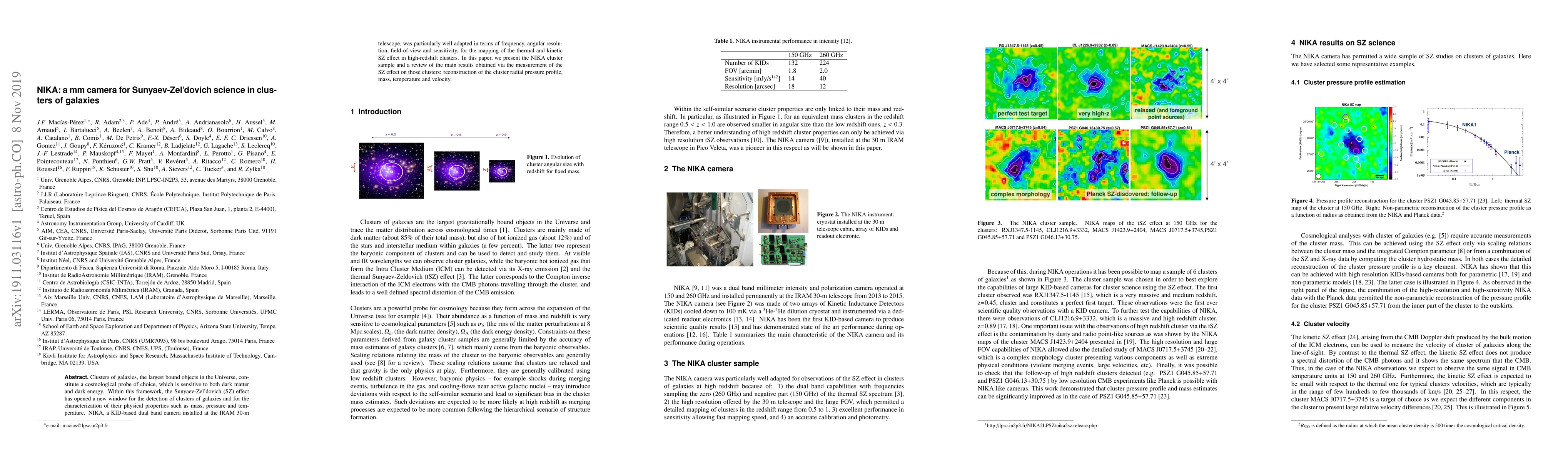 Thumbnail for NIKA: a mm camera for Sunyaev-Zel'dovich science in clusters of galaxies