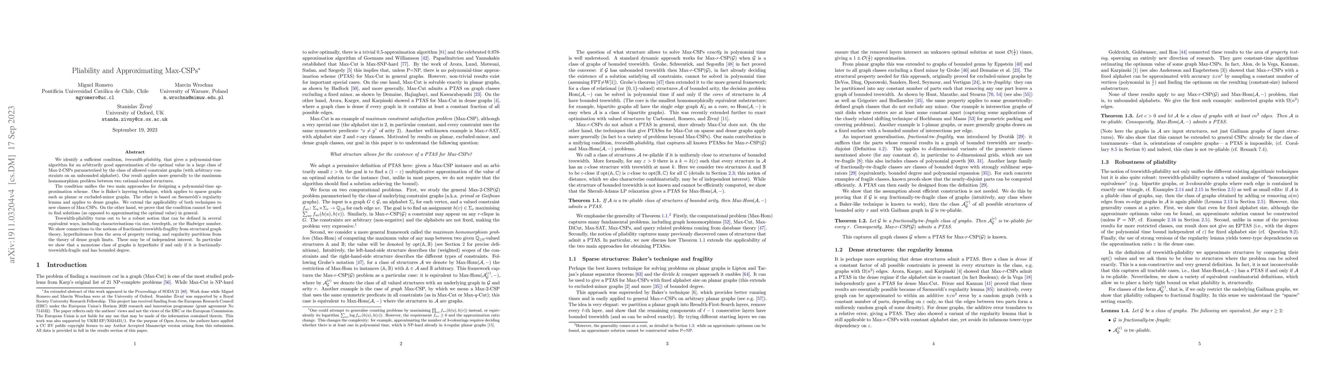 Thumbnail for Pliability and Approximating Max-CSPs
