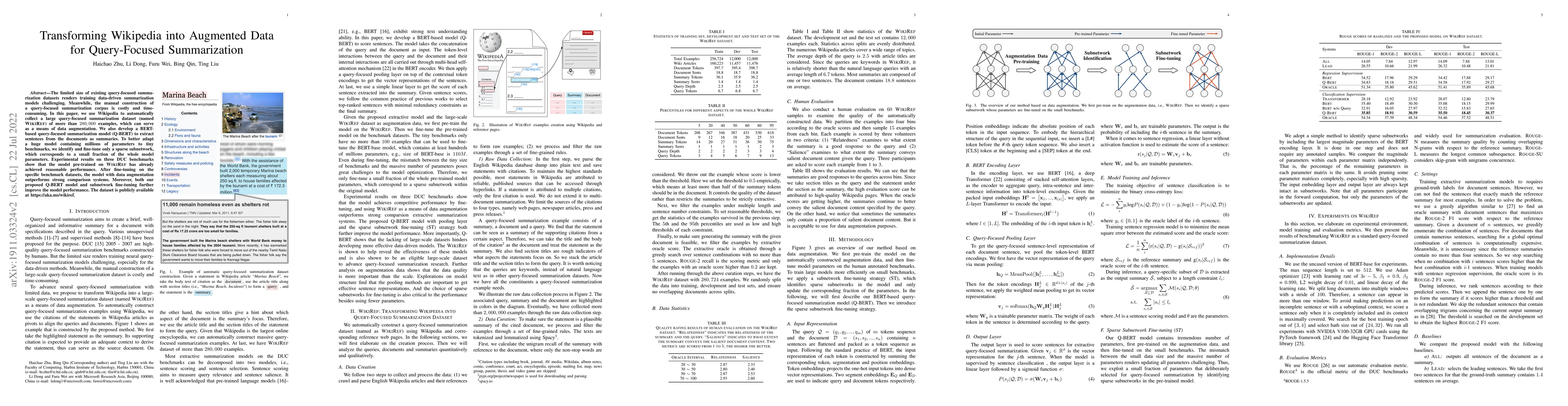 Thumbnail for Transforming Wikipedia into Augmented Data for Query-Focused
  Summarization