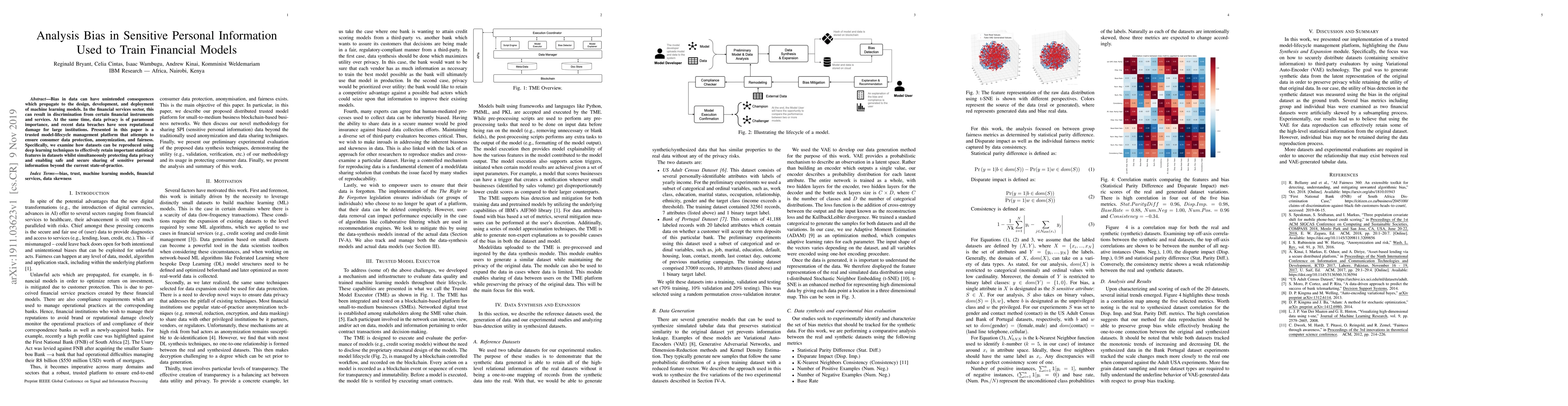 Thumbnail for Analyzing Bias in Sensitive Personal Information Used to Train Financial
  Models