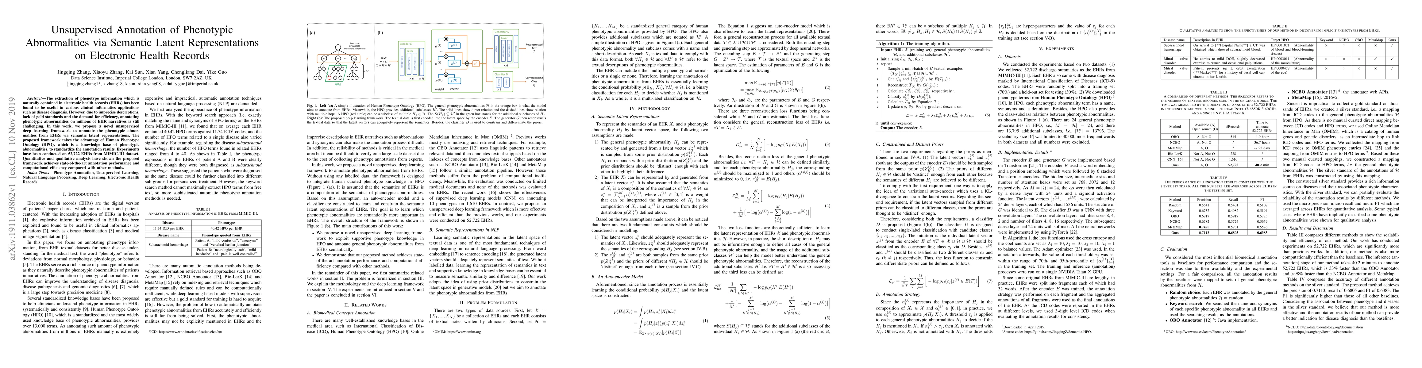 Thumbnail for Unsupervised Annotation of Phenotypic Abnormalities via Semantic Latent
  Representations on Electronic Health Records