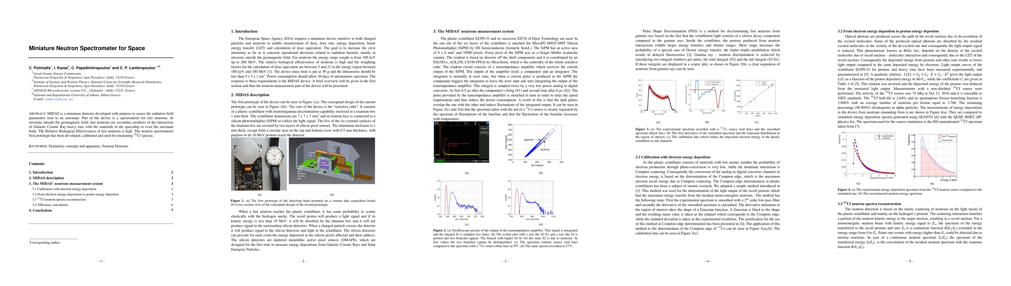 Thumbnail for Miniature Neutron Spectrometer for Space