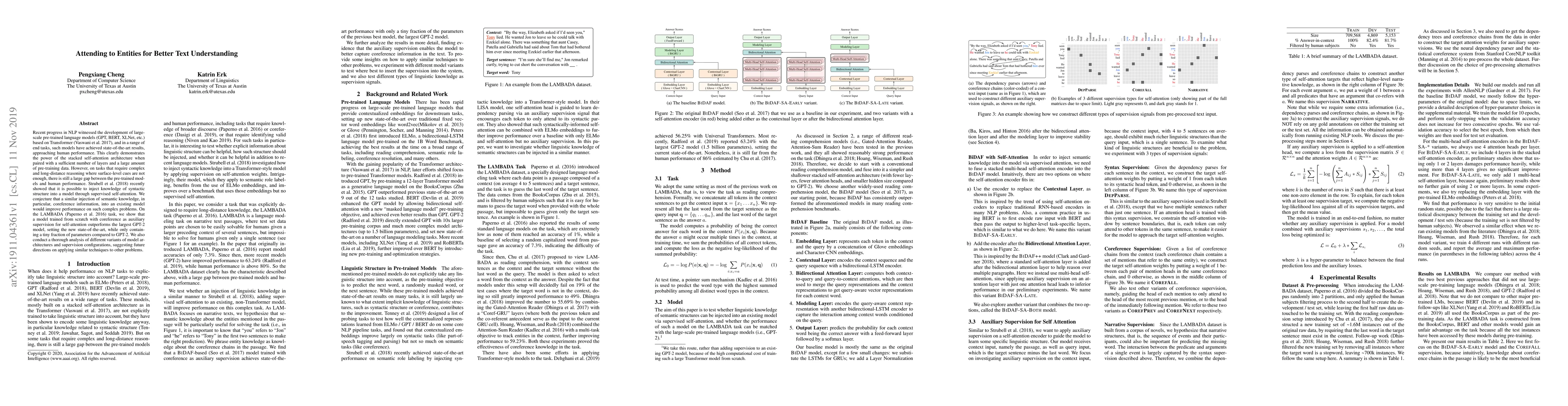 Thumbnail for Attending to Entities for Better Text Understanding