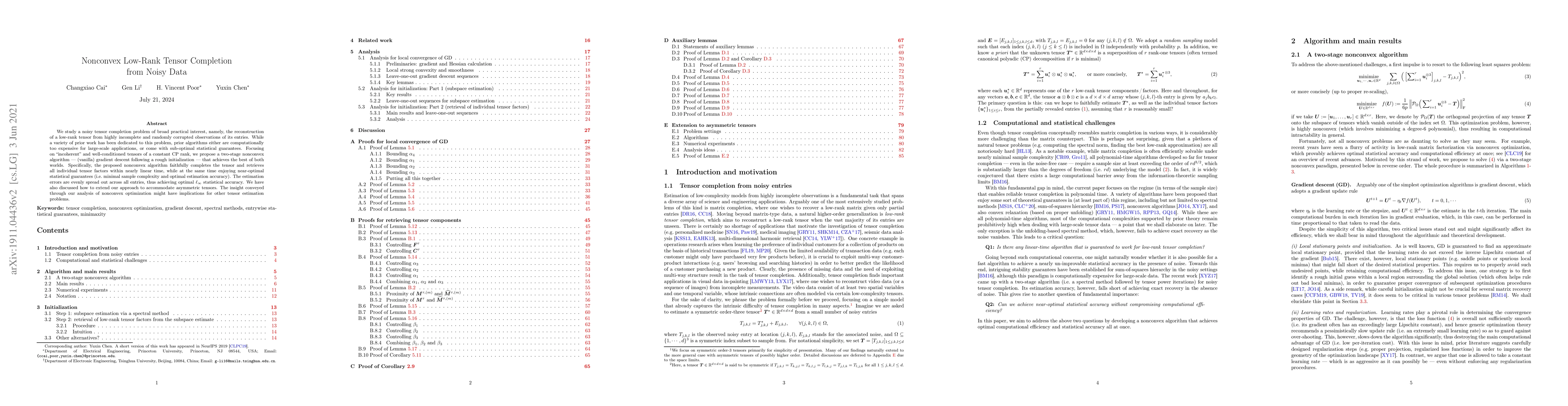 Thumbnail for Nonconvex Low-Rank Tensor Completion from Noisy Data