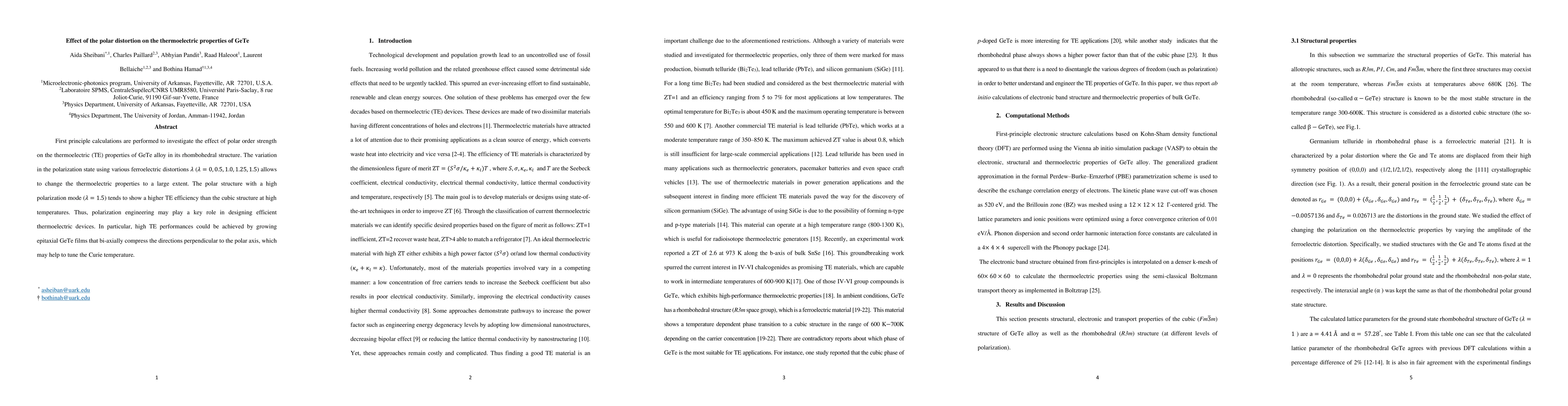 Thumbnail for Effect of the polar distortion on the thermoelectric properties of GeTe