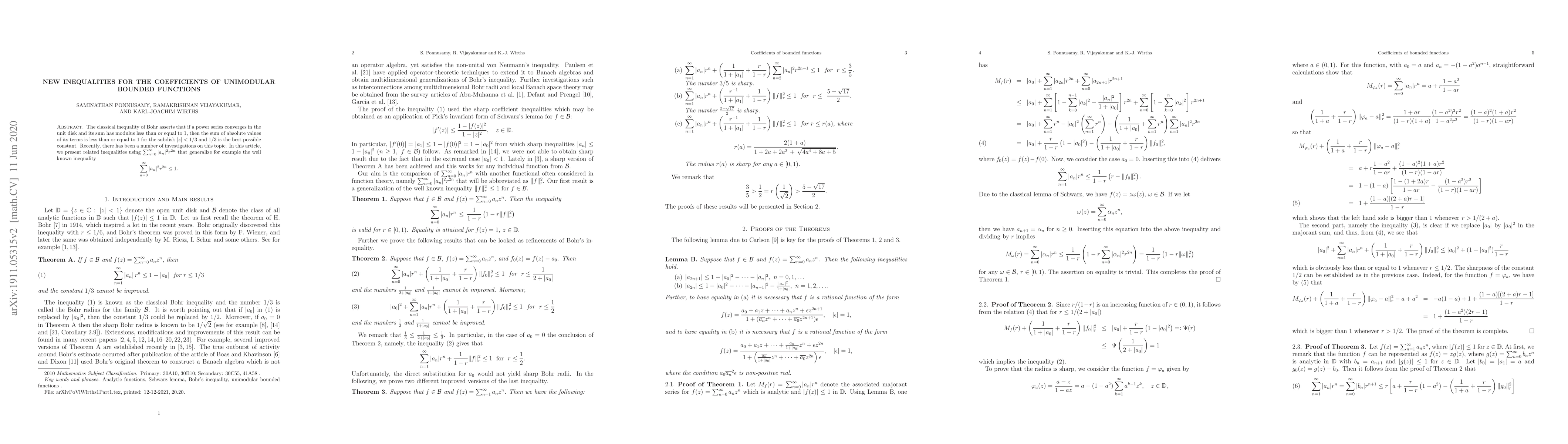 Thumbnail for Refinement of the Classical Bohr Inequality