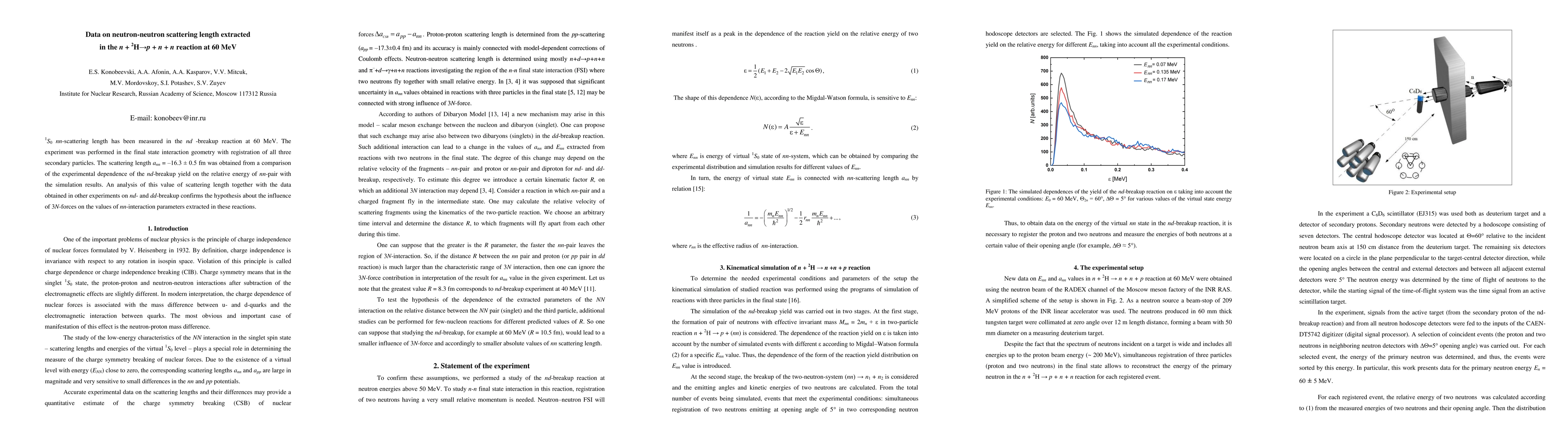 Thumbnail for Data on neutron-neutron scattering length extracted in the n+2H-->n+n+p
  reaction at 60 MeV