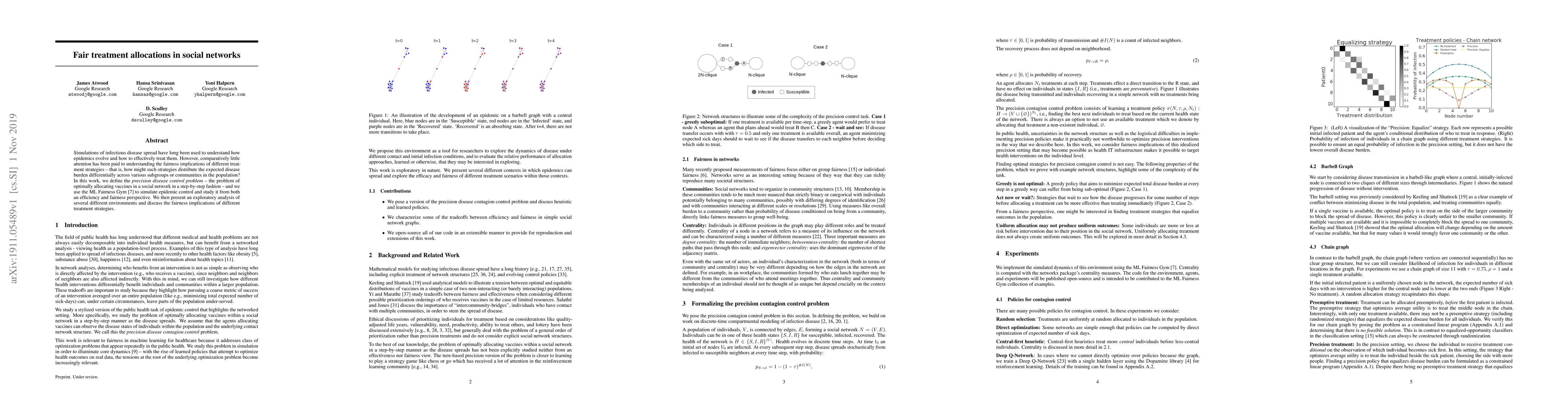 Thumbnail for Fair treatment allocations in social networks