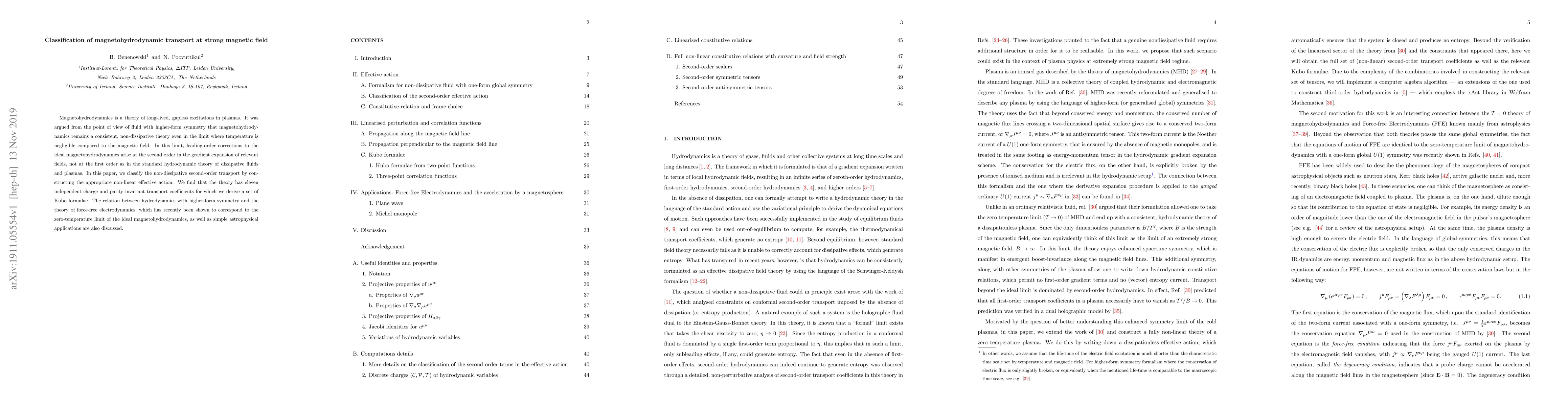 Thumbnail for Classification of magnetohydrodynamic transport at strong magnetic field