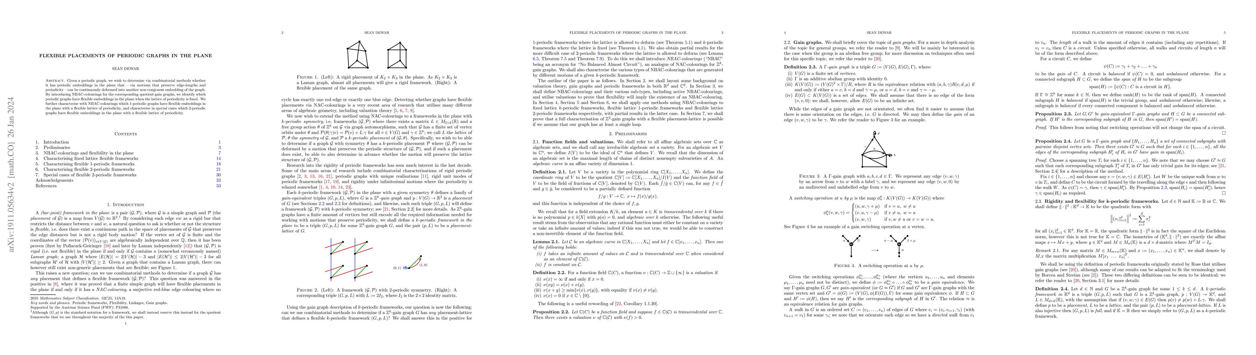 Thumbnail for Flexible placements of periodic graphs in the plane