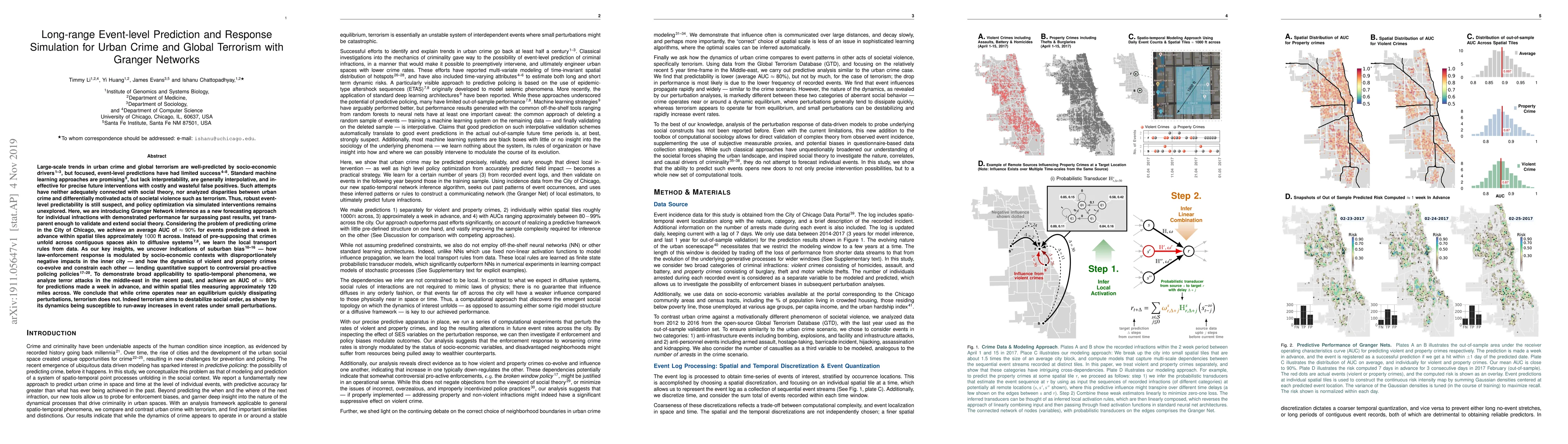 Thumbnail for Long-range Event-level Prediction and Response Simulation for Urban
  Crime and Global Terrorism with Granger Networks