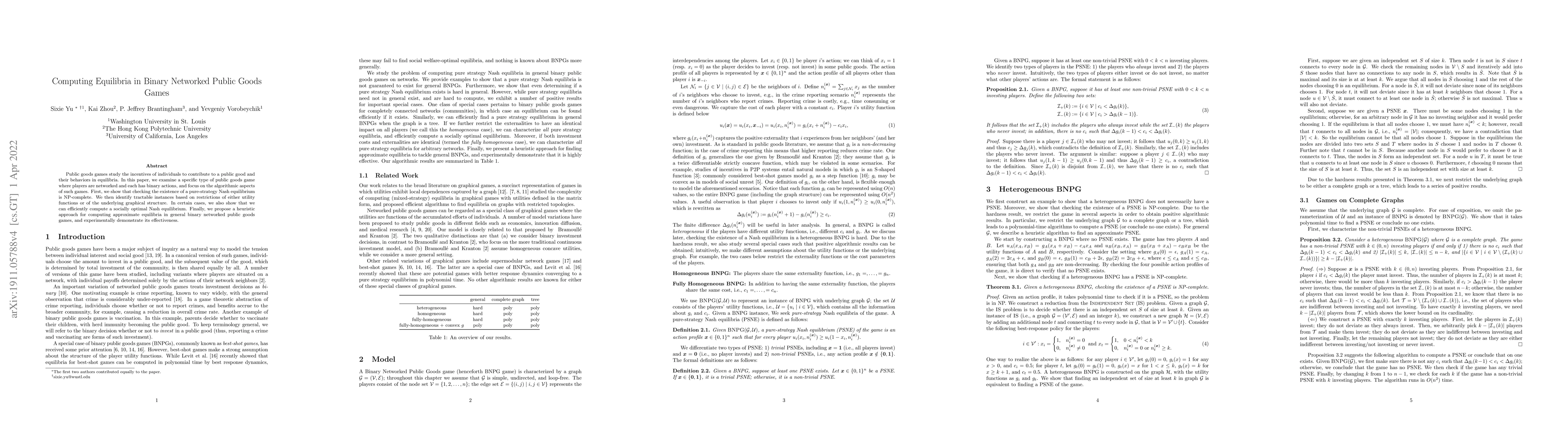 Thumbnail for Computing Equilibria in Binary Networked Public Goods Games