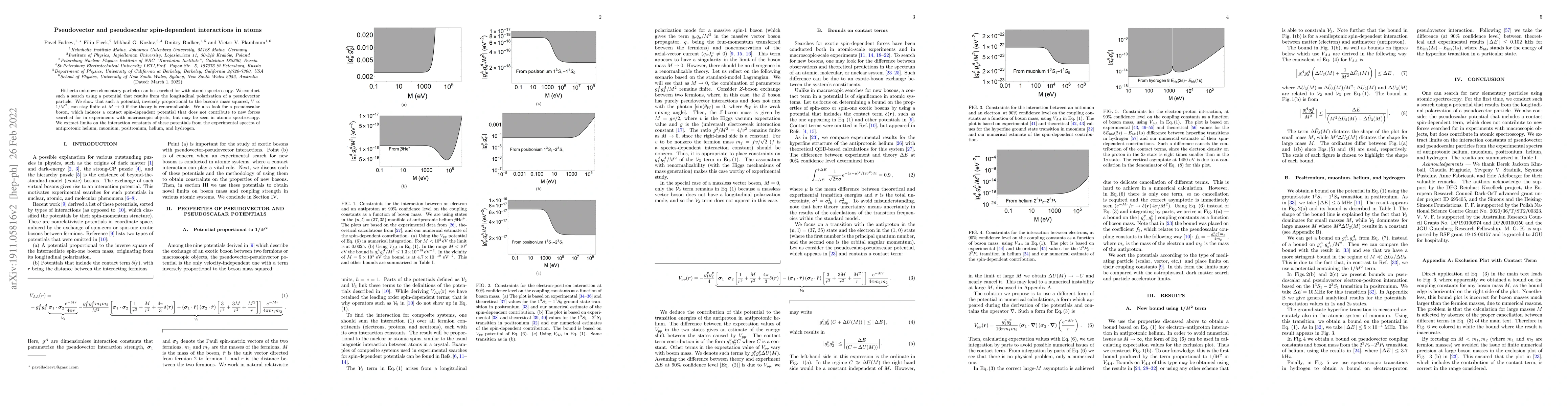 Thumbnail for Pseudovector and pseudoscalar spin-dependent interactions in atoms